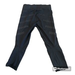 Adidas Running AdiZero Parley Black How We Do 3/4 Length Tights Women's Size XS